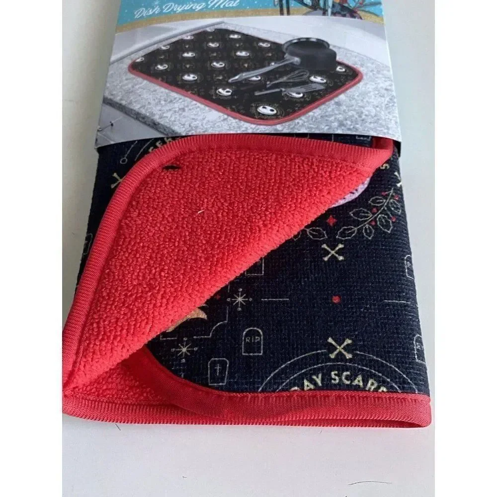 Disney Nightmare Before Christmas Jack Skellington Dish Drying Mat‎ Holiday NEW